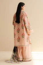 CO 490 Digital Printed 3Pc Unstitched Lawn Suit With Digital Printed Monar Dupatta