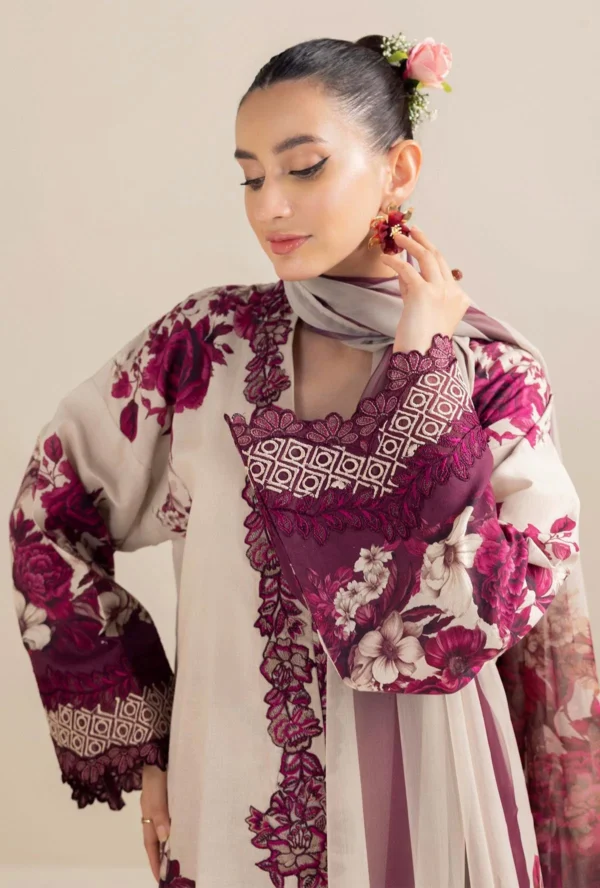 AD476 Unstitched Digital Printed Lawn Suit With Digital Printed Lawn Dupatta